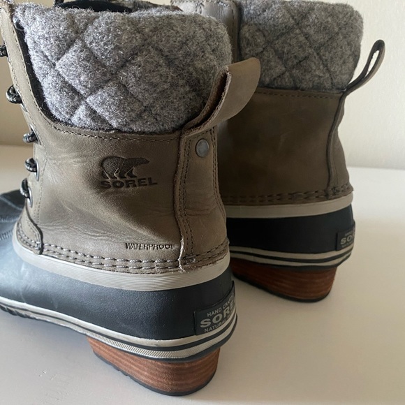 Sorel Womens’s Slimpack ll Lace Duck Boot - Quarry Waterproof/ Leather 6.5 - Picture 4 of 7